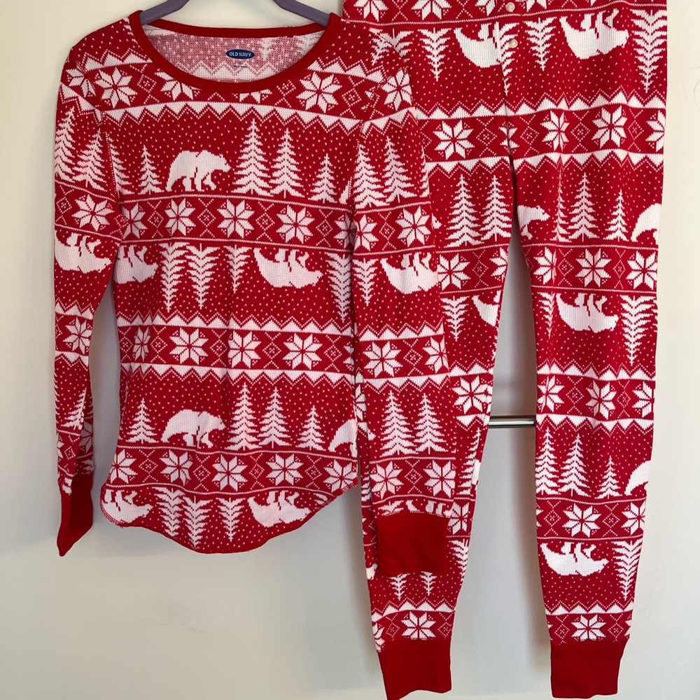 Cozy Red and White Pajamas